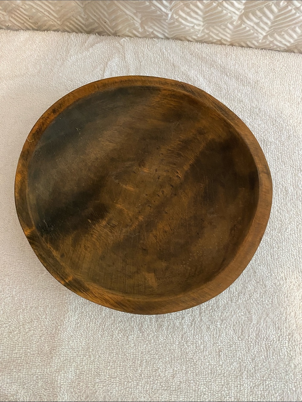 Munising burl wood antique primitive farmhouse wood wooded dough chop bowl